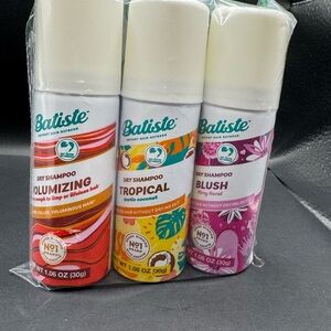 3 pack Batiste Dry Shampoo PERFECT PURSE SIZE BOTTLES! 1.06oz each